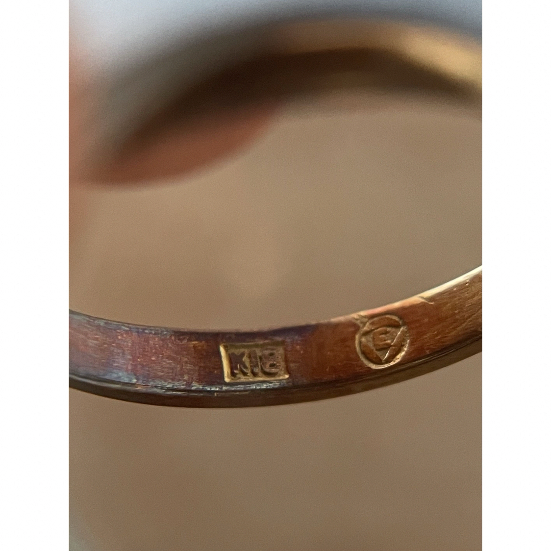 指輪/リング/ゴールド/K18/18金/オパール/総重量2.5g/9号 レディースのアクセサリー(リング(指輪))の商品写真