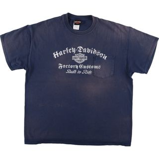 ハーレーダビッドソン(Harley Davidson)の古着 ハーレーダビッドソン Harley-Davidson モーターサイクル バイクTシャツ メンズXL /eaa450988(Tシャツ/カットソー(半袖/袖なし))