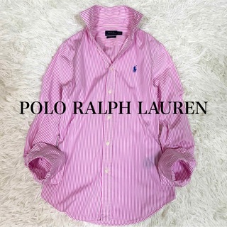 POLO RALPH LAUREN - 美品✨ ポロラルフローレン ストライプシャツ カスタムフィット  ポニー刺繍 S