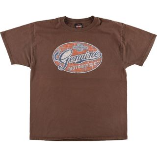 ハーレーダビッドソン(Harley Davidson)の古着 ハーレーダビッドソン Harley-Davidson モーターサイクル バイクTシャツ メンズL /eaa450997(Tシャツ/カットソー(半袖/袖なし))