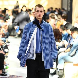 sacai 20SS ストライプ レイヤード シャツ