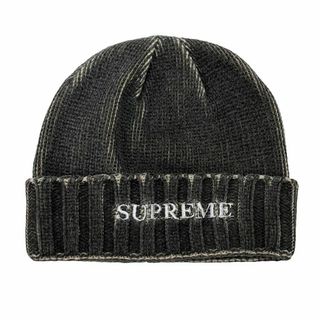 シュプリーム(Supreme)の6891 Supreme 22SS Overprint Beanie Black(ニット帽/ビーニー)