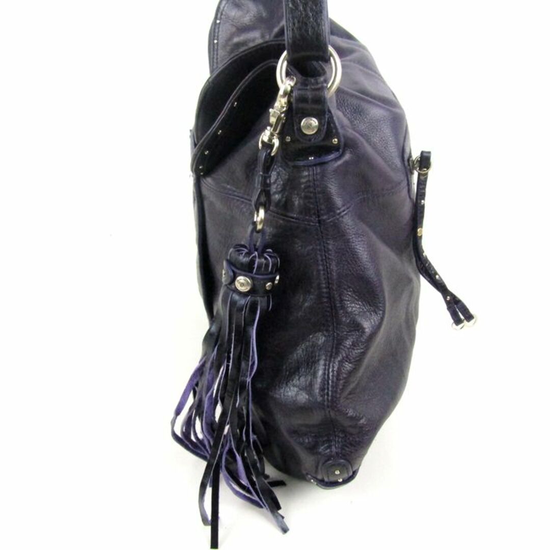 ハイデンハーネット ショルダーバッグ レザー ワンショルダー 肩掛け 鞄 ブランド レディース パープル hayden-harnett レディースのバッグ(ショルダーバッグ)の商品写真