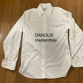 DANOLIS ボタンダウンシャツ　白(シャツ)
