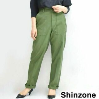 シンゾーン(Shinzone)のザ・シンゾーン　ベイカーパンツ  34 カーキ・オリーブ　レディース(カジュアルパンツ)