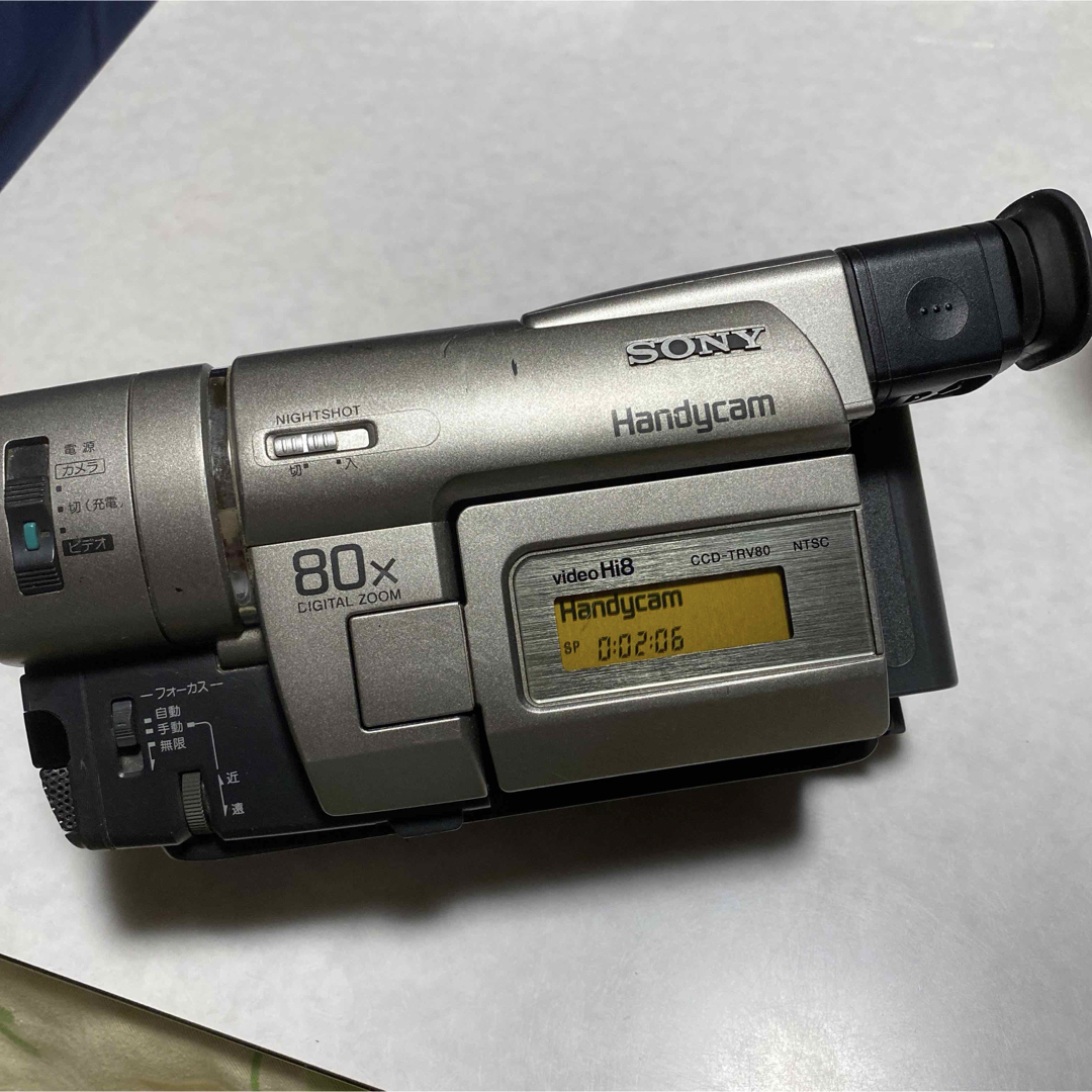 SONY(ソニー)の訳あり品　SONY VideoHi8  Handycam  DCR-TRV80 スマホ/家電/カメラのカメラ(ビデオカメラ)の商品写真