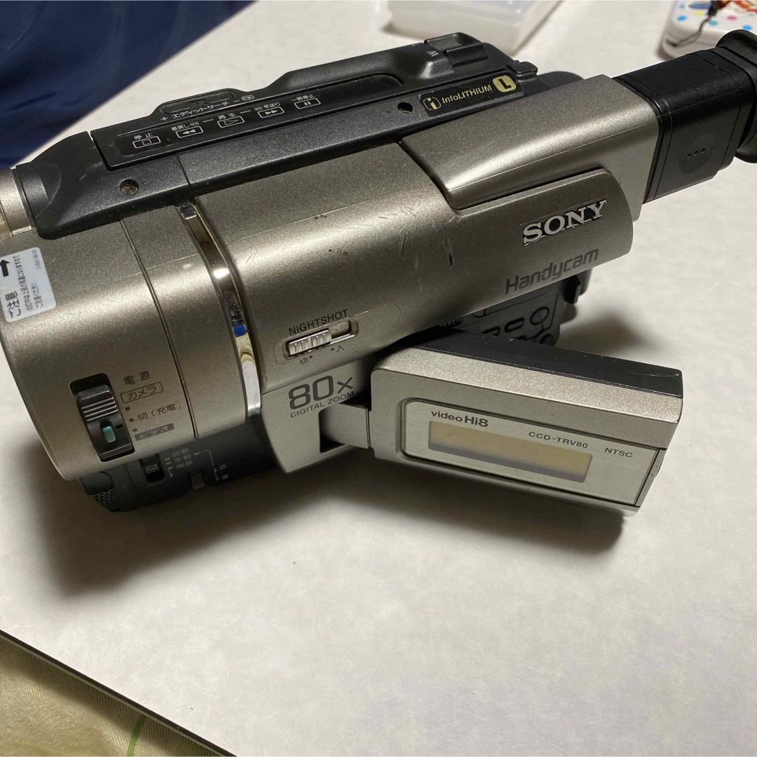 SONY(ソニー)の訳あり品　SONY VideoHi8  Handycam  DCR-TRV80 スマホ/家電/カメラのカメラ(ビデオカメラ)の商品写真