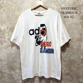 HYSTERIC GLAMOUR - HYSTERIC GLAMOUR フロントプリント ロゴ Tシャツ