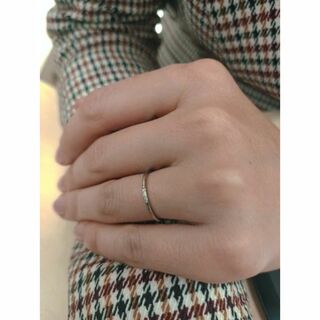 シルバー925色 ピンキー ファインリング結婚指輪czダイヤモンド細目ステンレス(リング(指輪))