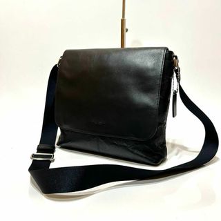 コーチ(COACH)の【美品】　COACH ショルダーバッグ　レザー　シグネチャー　エンボス(ショルダーバッグ)