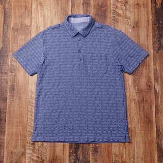 Mサイズ 半袖ポロシャツ メンズ JOHNY PULLS 古着 ブルー LX40(ポロシャツ)