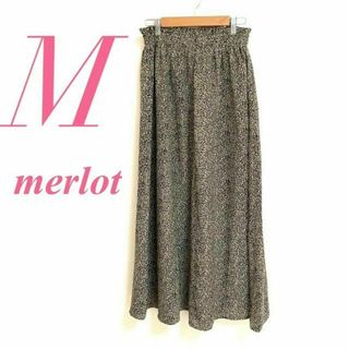 merlot　メルロー　フレアスカート レオパード　カジュアル