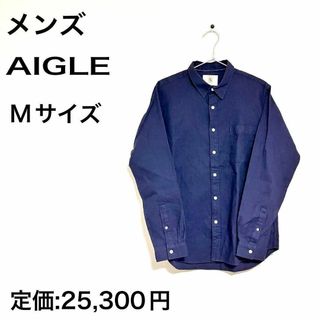 11/【AIGLE】　メンズ　長袖シャツ　シャツ　襟付き　ブラウス　ミディアム