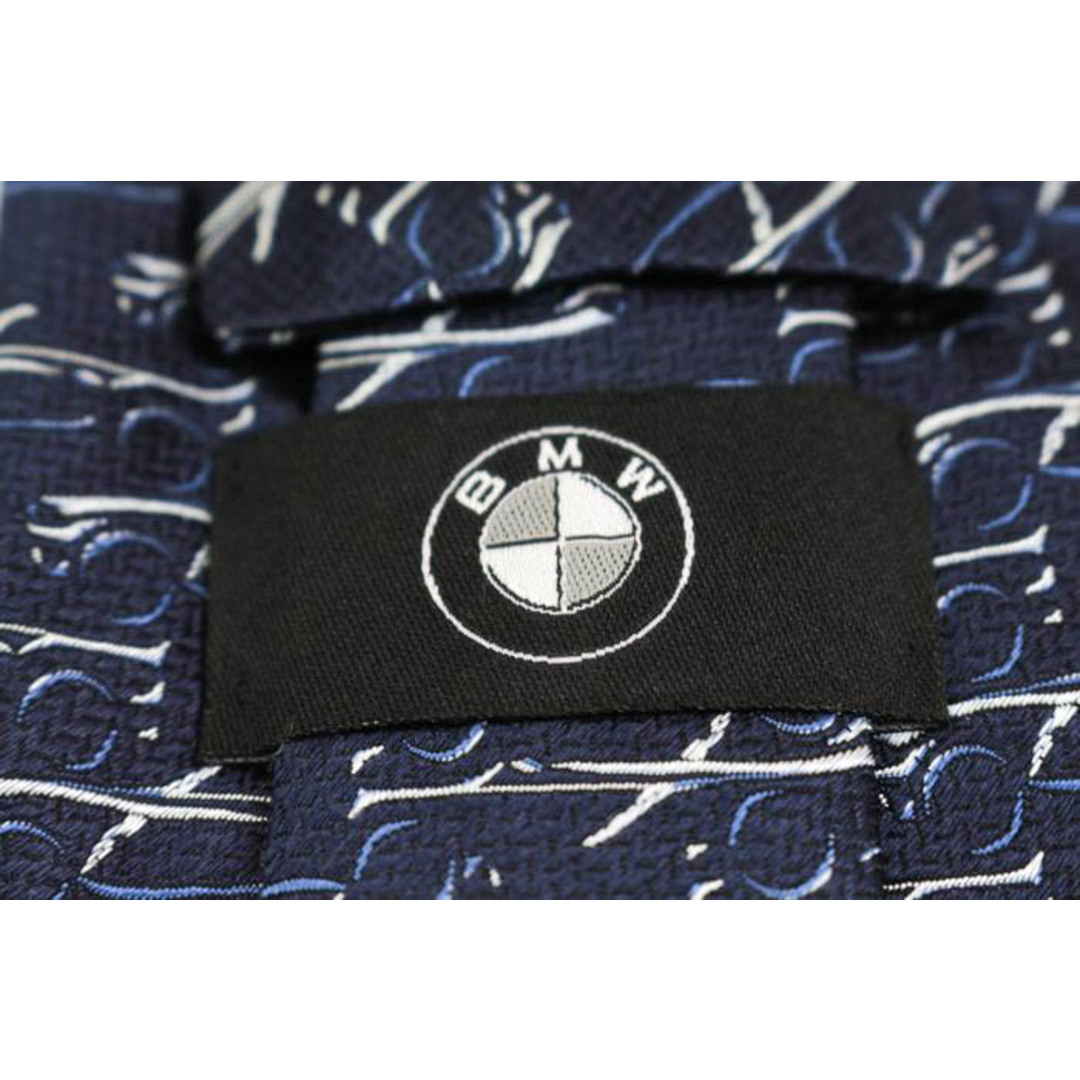 ビー・エム・ダブリュー ブランド ネクタイ ドイツ自動車メーカー グッズ シルク PO  メンズ ネイビー BMW メンズのファッション小物(ネクタイ)の商品写真