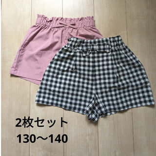 SHEIN - 女の子　小学生　ショートパンツ　半ズボン　130 140　SHEIN　2枚セット