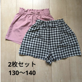 シーイン(SHEIN)の女の子　小学生　ショートパンツ　半ズボン　130 140　SHEIN　2枚セット(パンツ/スパッツ)