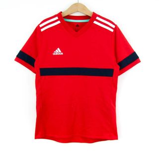 アディダス(adidas)のアディダス 半袖Ｔシャツ トップス クライマライト スポーツウエア キッズ 男の子用 140サイズ 赤×紺 adidas(Tシャツ/カットソー)