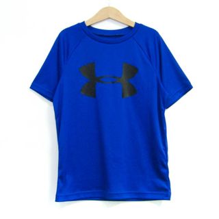 アンダーアーマー 半袖Ｔシャツ トップス ヒートギア ルーズ スポーツウエア キッズ 男の子用 YMDサイズ ブルー UNDER ARMOUR(Tシャツ/カットソー)