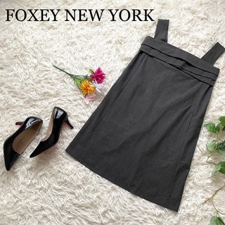 FOXEY NEW YORK - 【美品】フォクシーニューヨーク　キャミソールミニワンピース　チュニック　フリル