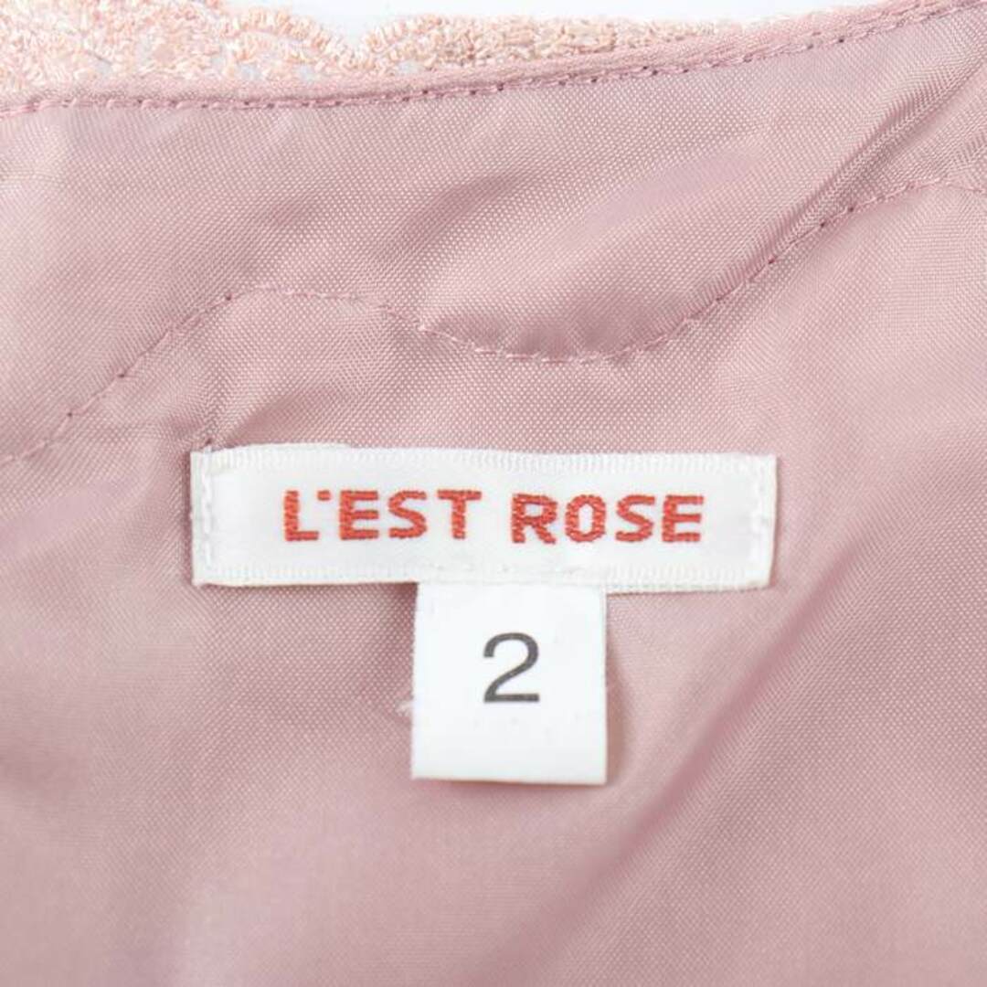 L'EST ROSE(レストローズ)のレストローズ ワンピース トップス タンクトップ 付属品ウエスト紐有り レディース 2サイズ ピンク L'EST ROSE レディースのワンピース(その他)の商品写真