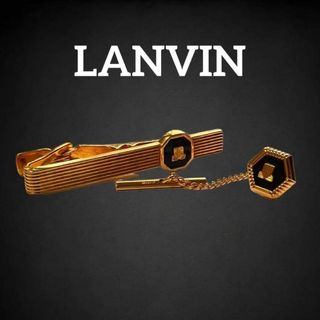 LANVIN - ✨美品✨　ランバン　ネクタイピン　タイタック　セット　ロゴ　ゴールド　at1