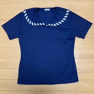 Tシャツ　ネイビー　pasoal(Tシャツ(半袖/袖なし))