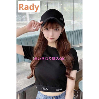 Rady - レディー Rady★クロップドロゴTシャツ★ブラック 完売品 武藤静香 Y2K
