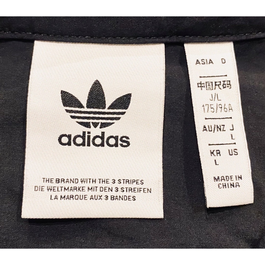 adidas(アディダス)の【入手困難】ADIDAS シャツジャケット 大きいサイズ L 黒 ナイロン 廃盤 メンズのトップス(シャツ)の商品写真