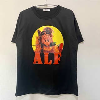 ALF Tシャツ アルフ Tee アメリカン Lサイズ ブラック(Tシャツ(半袖/袖なし))