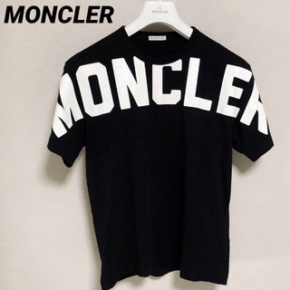 モンクレール(MONCLER)のモンクレール　MONCLER Tシャツ　ビッグロゴ　ブラック　美品　国内正規品(Tシャツ/カットソー(半袖/袖なし))