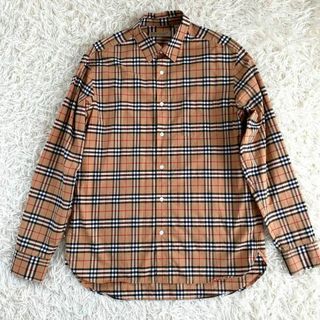 バーバリー(BURBERRY)の人気　バーバリーロンドン　現行タグ　L シャツ　ノバチェック　メンズ　コットン(シャツ)