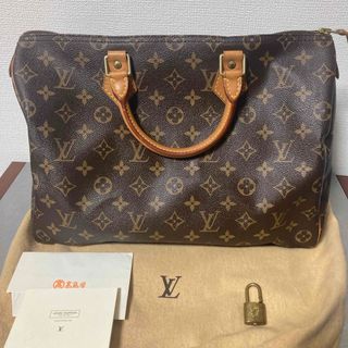 ルイヴィトン(LOUIS VUITTON)のLOUIS VUITTONスピーディー35美品　付属品付き(ハンドバッグ)