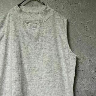 90's TREND BASICS Tシャツ ノースリーブ USA 無地 M(Tシャツ/カットソー(半袖/袖なし))