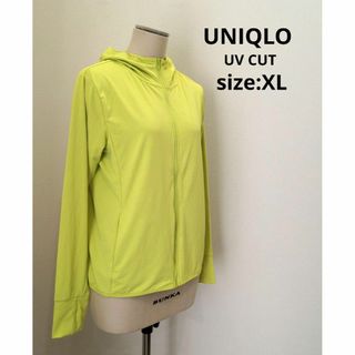 UNIQLO - ユニクロ UVカット エアリズム パーカー レディース XL イエロー