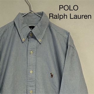 ラルフローレン(Ralph Lauren)の新品 90s POLO Ralph Lauren 長袖BDシャツ ストライプ(シャツ)