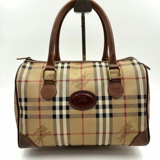 バーバリー(BURBERRY)のBurberry ミニボストン ノバチェック PVC シャドーホース(ボストンバッグ)