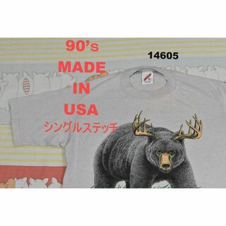 90’ｓ Tシャツ t14605 USA製 シングルステッチ ビンテージ 80