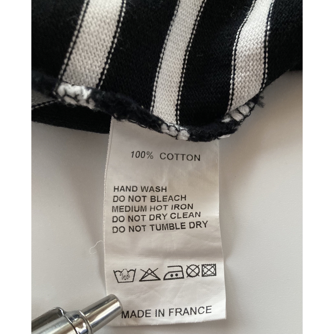 ORCIVAL(オーシバル)のORCIVAL フランス製 バスクシャツ 4 ブラック×ホワイト  メンズのトップス(Tシャツ/カットソー(七分/長袖))の商品写真