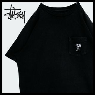 ステューシー(STUSSY)の《STUSSY/ステューシー》シャドーマン　刺繍　ポケット　Tシャツ　半袖(Tシャツ/カットソー(半袖/袖なし))