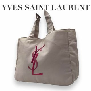 イヴサンローラン(Yves Saint Laurent)のイヴサンローラン　s49 トートバッグ　ナイロン　カサンドラ　コンパクト　ピンク(トートバッグ)