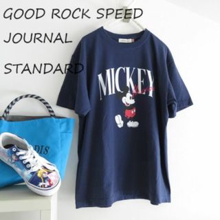 ジャーナルスタンダードレリューム(JOURNAL STANDARD relume)のGOOD ROCK SPEED ジャーナルスタンダード　コラボT　ミッキー　紺(Tシャツ(半袖/袖なし))