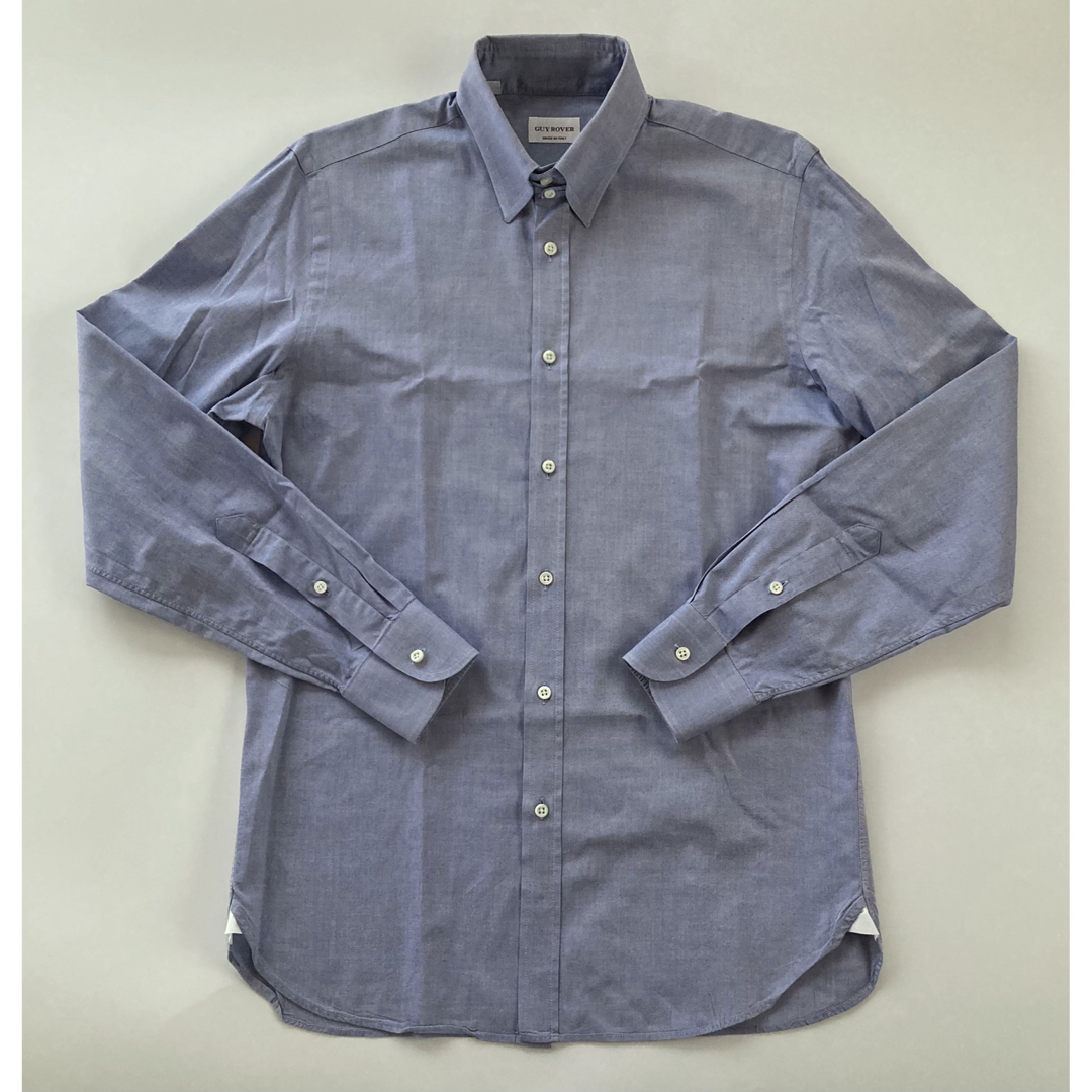 GUY ROVER(ギローバー)のGUY ROVER イタリア製 タブカラーシャツ 39 15 1/2 ブルー  メンズのトップス(シャツ)の商品写真