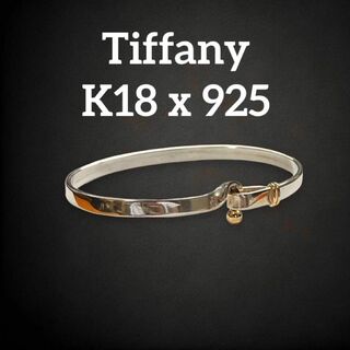 ティファニー(Tiffany & Co.)の✨美品✨　ティファニー　フックアイ　コンビ　バングル　ブレスレット　as7(その他)