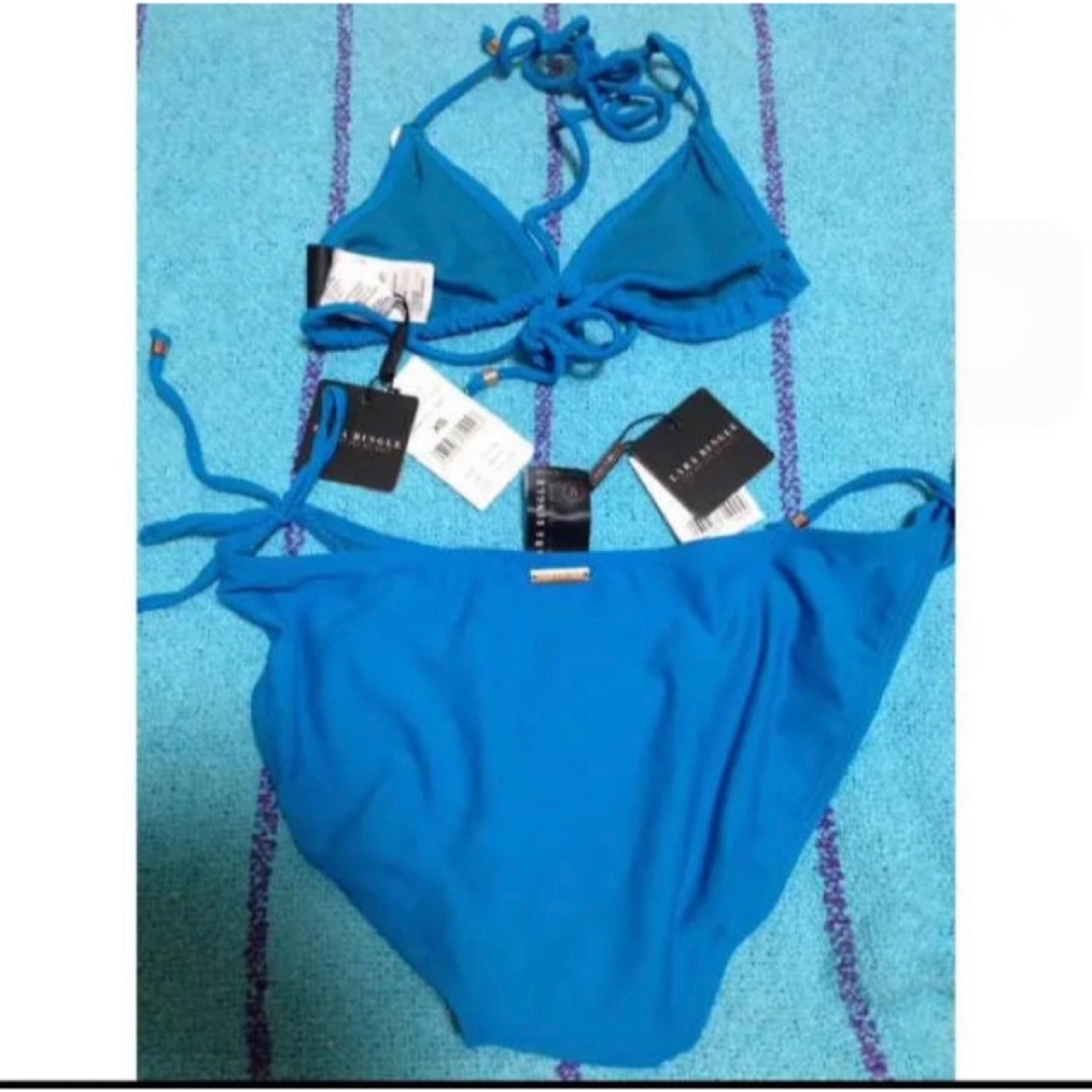 新品 インポート LARA BINGLE ブルー ビキニ レディース 水着 上下 レディースの水着/浴衣(水着)の商品写真