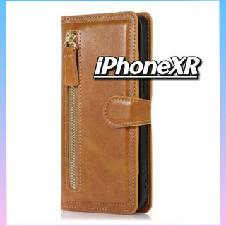 iPhoneケース iPhoneXR対応 レザーカバー カード収納 手帳カバー (iPhoneケース)