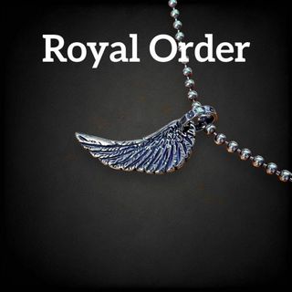 ロイヤルオーダー(ROYALORDER)の✨美品✨ ロイヤルオーダー　ネックレス　フェザー　ボールチェーン　as5(ネックレス)