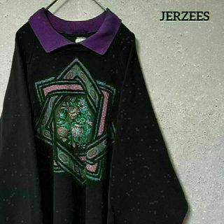 80's JERZEES ジャージーズ USA トレーナー 花柄 2XL