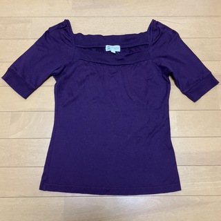 エムケーミッシェルクラン(MK MICHEL KLEIN)のTシャツ　パープル　エムケーミシェルクラン(Tシャツ(半袖/袖なし))