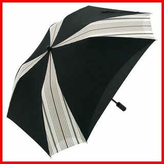 【色:ブラック】日傘 メンズ 晴雨兼用 折りたたみ スクエア 1級遮光 晴雨兼用(その他)