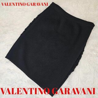 valentino garavani - VALENTINO GARAVANI デザインスカート 42　模様